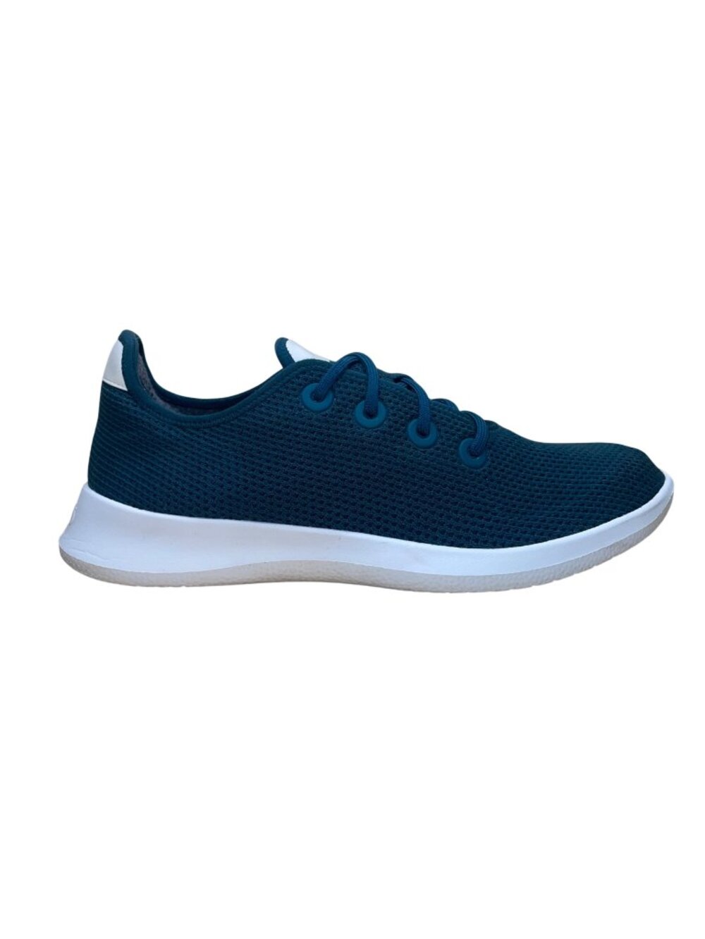 Allbirds Women’s Dark Teal Knit Mesh Lace-Up Tree Runner Sneakers Size 12M